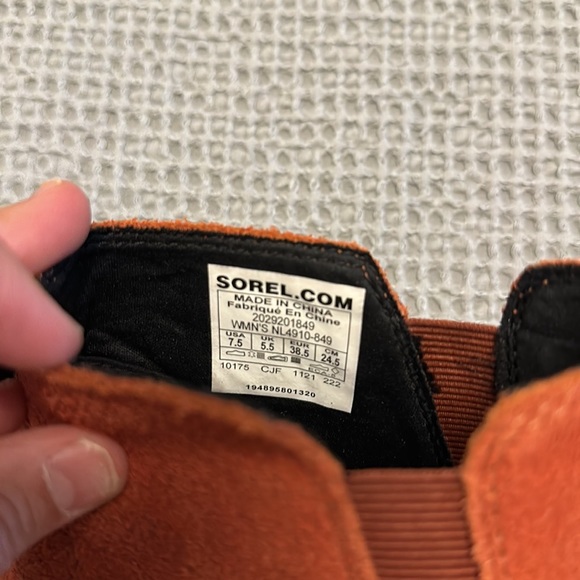 Sorel Women's Evie Pull-On Bootie — Waterproof Suede Leather — Wedge Ankle  7.5 - Picture 8 of 8